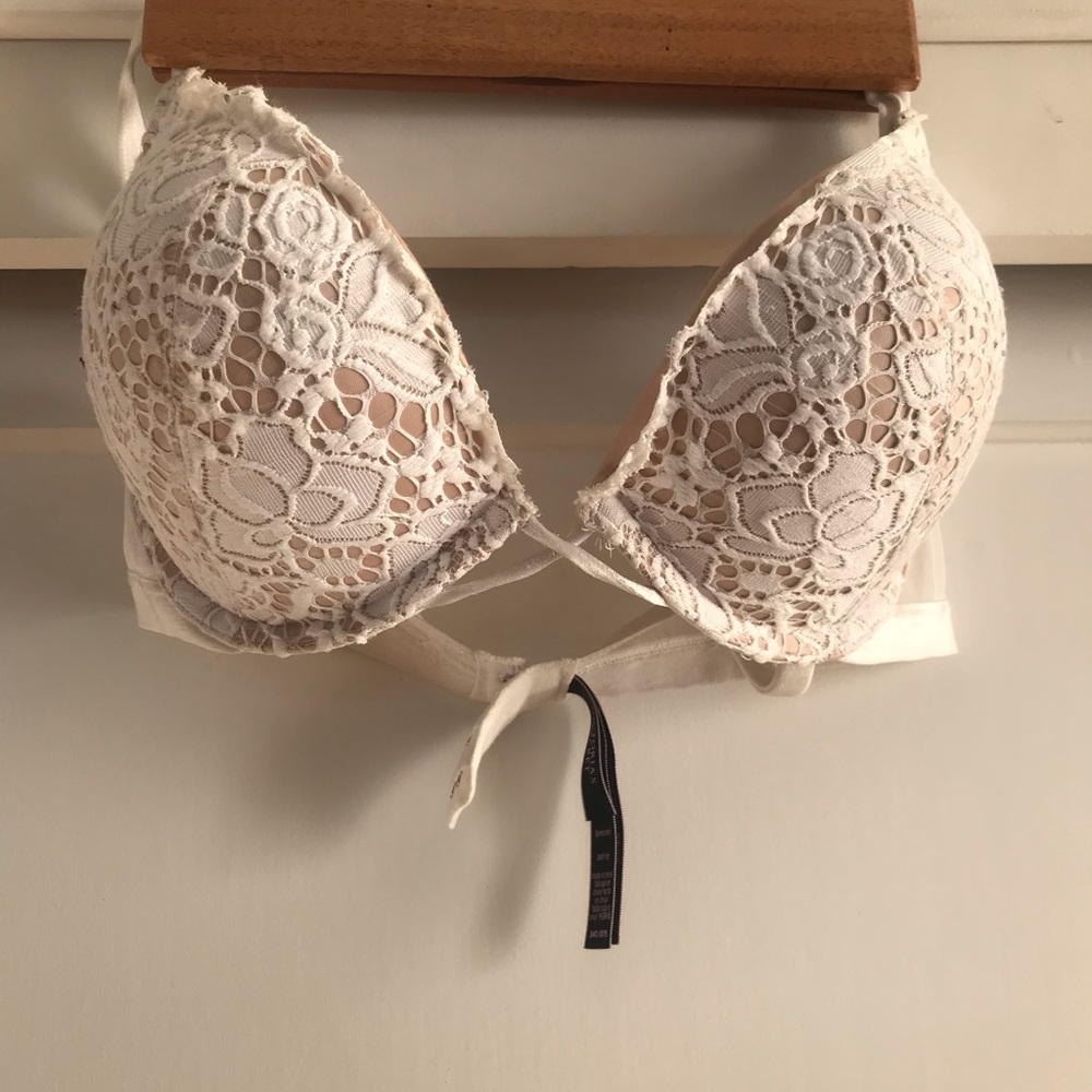 Cream Lace Bombshell By Victoria Secret Bra 34C